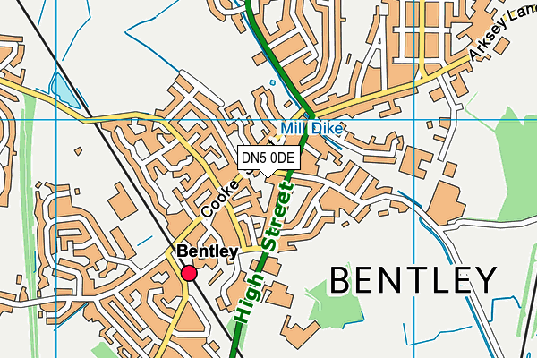 DN5 0DE map - OS VectorMap District (Ordnance Survey) DN5 0DE map - OS VectorMap District (Ordnance Survey)