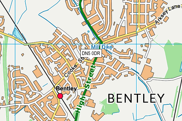 DN5 0DR map - OS VectorMap District (Ordnance Survey) DN5 0DR map - OS VectorMap District (Ordnance Survey)