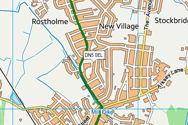 DN5 0EL map - OS VectorMap District (Ordnance Survey) DN5 0EL map - OS VectorMap District (Ordnance Survey)