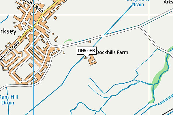 DN5 0FB map - OS VectorMap District (Ordnance Survey) DN5 0FB map - OS VectorMap District (Ordnance Survey)