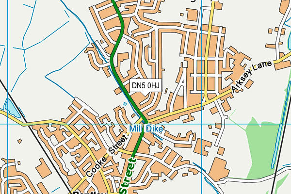 DN5 0HJ map - OS VectorMap District (Ordnance Survey) DN5 0HJ map - OS VectorMap District (Ordnance Survey)
