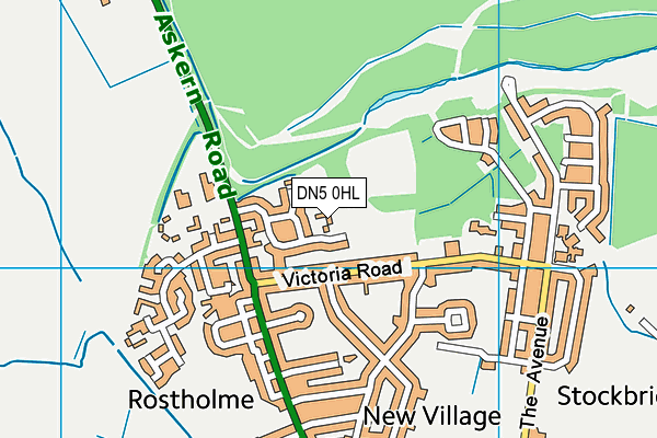 DN5 0HL map - OS VectorMap District (Ordnance Survey) DN5 0HL map - OS VectorMap District (Ordnance Survey)