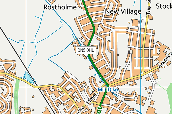 DN5 0HU map - OS VectorMap District (Ordnance Survey) DN5 0HU map - OS VectorMap District (Ordnance Survey)
