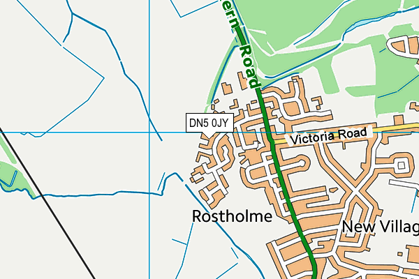 DN5 0JY map - OS VectorMap District (Ordnance Survey) DN5 0JY map - OS VectorMap District (Ordnance Survey)