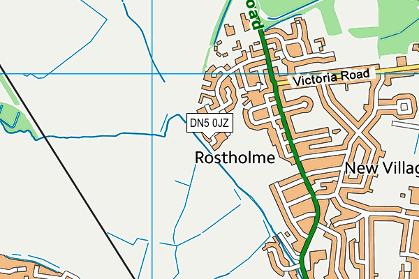 DN5 0JZ map - OS VectorMap District (Ordnance Survey) DN5 0JZ map - OS VectorMap District (Ordnance Survey)