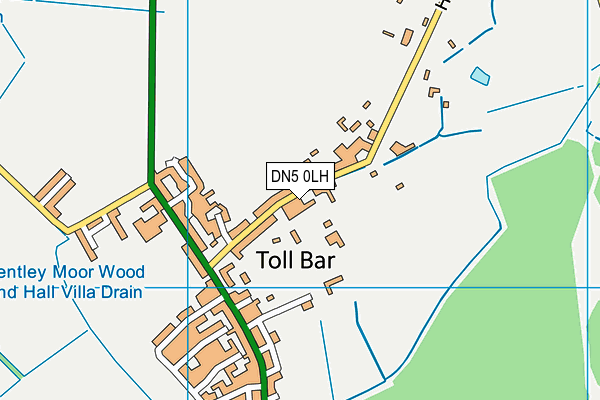DN5 0LH map - OS VectorMap District (Ordnance Survey) DN5 0LH map - OS VectorMap District (Ordnance Survey)