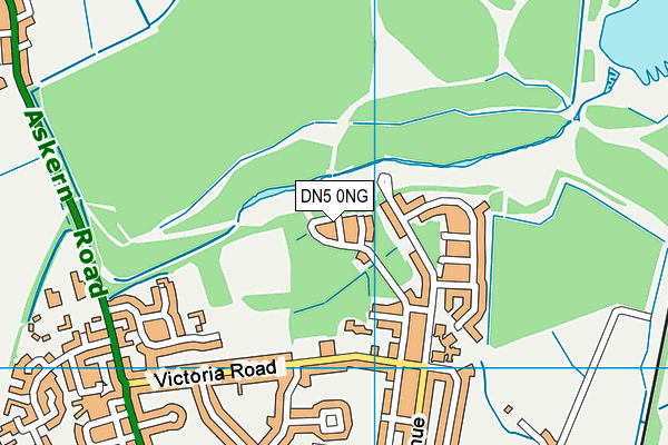 DN5 0NG map - OS VectorMap District (Ordnance Survey) DN5 0NG map - OS VectorMap District (Ordnance Survey)