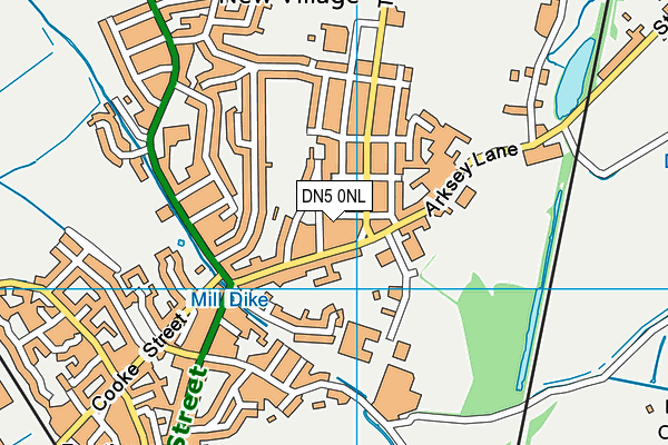 DN5 0NL map - OS VectorMap District (Ordnance Survey) DN5 0NL map - OS VectorMap District (Ordnance Survey)