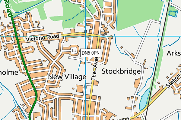 DN5 0PN map - OS VectorMap District (Ordnance Survey) DN5 0PN map - OS VectorMap District (Ordnance Survey)