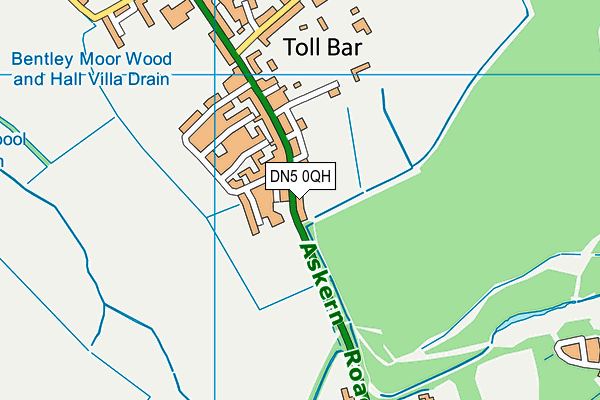 DN5 0QH map - OS VectorMap District (Ordnance Survey) DN5 0QH map - OS VectorMap District (Ordnance Survey)