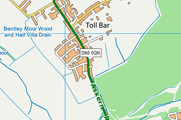 DN5 0QN map - OS VectorMap District (Ordnance Survey) DN5 0QN map - OS VectorMap District (Ordnance Survey)