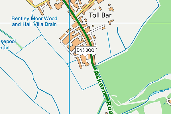 DN5 0QQ map - OS VectorMap District (Ordnance Survey) DN5 0QQ map - OS VectorMap District (Ordnance Survey)