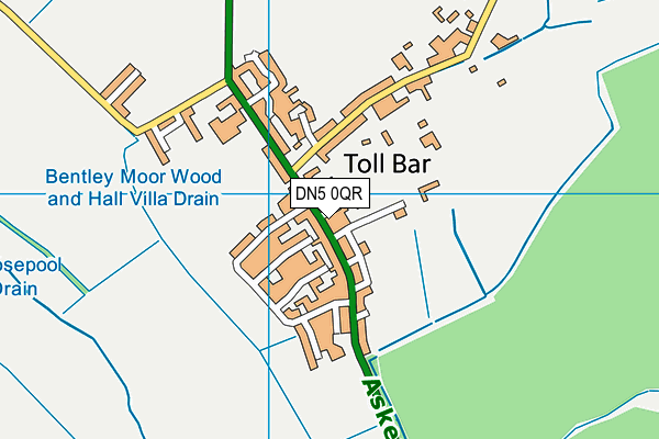 DN5 0QR map - OS VectorMap District (Ordnance Survey) DN5 0QR map - OS VectorMap District (Ordnance Survey)