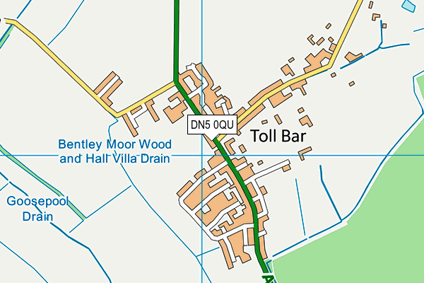 DN5 0QU map - OS VectorMap District (Ordnance Survey) DN5 0QU map - OS VectorMap District (Ordnance Survey)