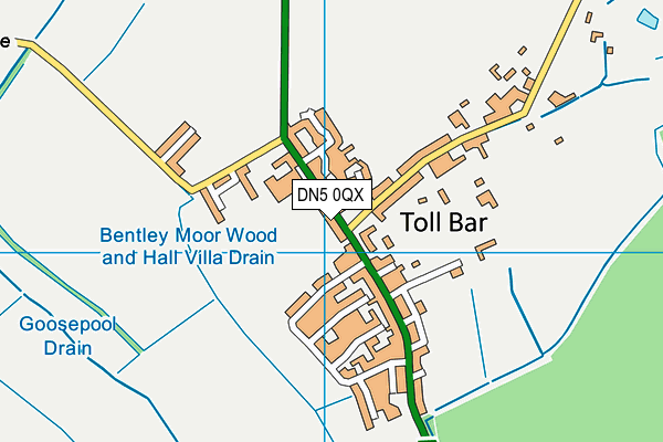 DN5 0QX map - OS VectorMap District (Ordnance Survey) DN5 0QX map - OS VectorMap District (Ordnance Survey)