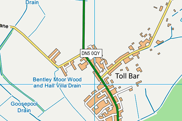 DN5 0QY map - OS VectorMap District (Ordnance Survey) DN5 0QY map - OS VectorMap District (Ordnance Survey)