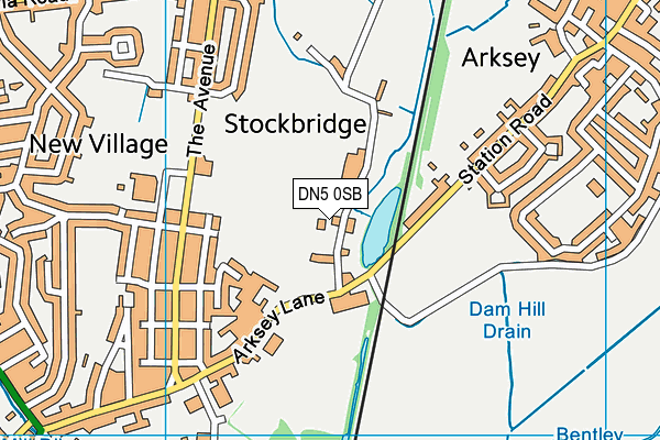 DN5 0SB map - OS VectorMap District (Ordnance Survey) DN5 0SB map - OS VectorMap District (Ordnance Survey)