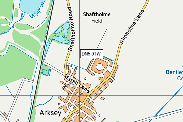 DN5 0TW map - OS VectorMap District (Ordnance Survey) DN5 0TW map - OS VectorMap District (Ordnance Survey)
