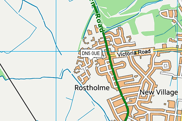 DN5 0UE map - OS VectorMap District (Ordnance Survey) DN5 0UE map - OS VectorMap District (Ordnance Survey)