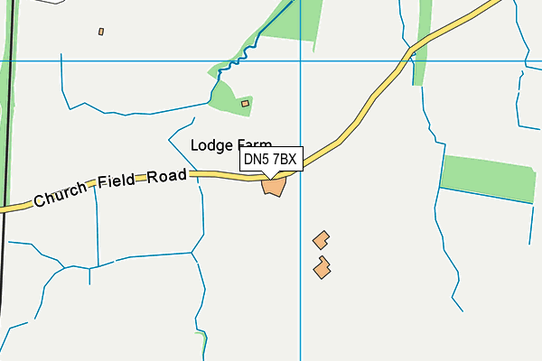 DN5 7BX map - OS VectorMap District (Ordnance Survey) DN5 7BX map - OS VectorMap District (Ordnance Survey)