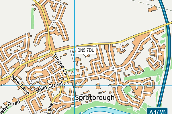DN5 7DU map - OS VectorMap District (Ordnance Survey) DN5 7DU map - OS VectorMap District (Ordnance Survey)