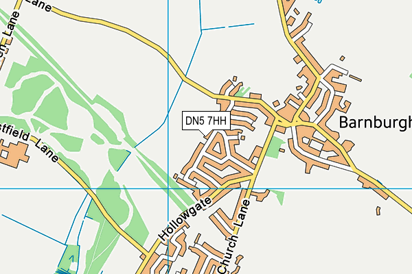 DN5 7HH map - OS VectorMap District (Ordnance Survey) DN5 7HH map - OS VectorMap District (Ordnance Survey)