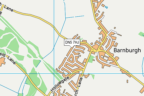DN5 7HJ map - OS VectorMap District (Ordnance Survey) DN5 7HJ map - OS VectorMap District (Ordnance Survey)