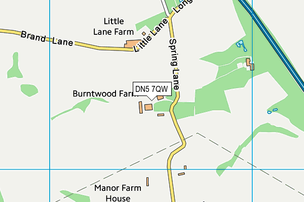 DN5 7QW map - OS VectorMap District (Ordnance Survey) DN5 7QW map - OS VectorMap District (Ordnance Survey)