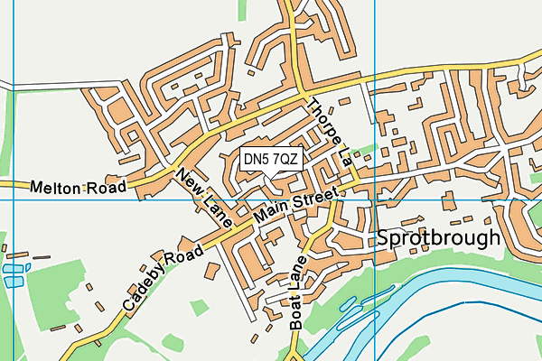 DN5 7QZ map - OS VectorMap District (Ordnance Survey) DN5 7QZ map - OS VectorMap District (Ordnance Survey)
