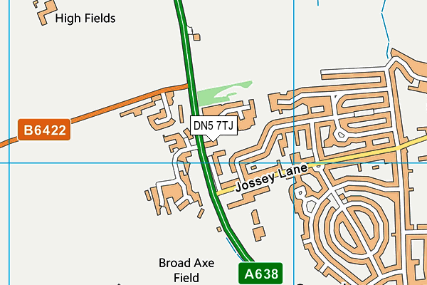 DN5 7TJ map - OS VectorMap District (Ordnance Survey) DN5 7TJ map - OS VectorMap District (Ordnance Survey)