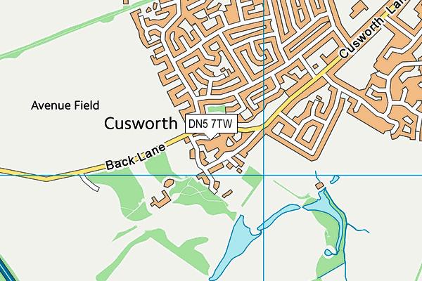 DN5 7TW map - OS VectorMap District (Ordnance Survey) DN5 7TW map - OS VectorMap District (Ordnance Survey)