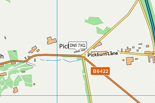 DN5 7XQ map - OS VectorMap District (Ordnance Survey) DN5 7XQ map - OS VectorMap District (Ordnance Survey)