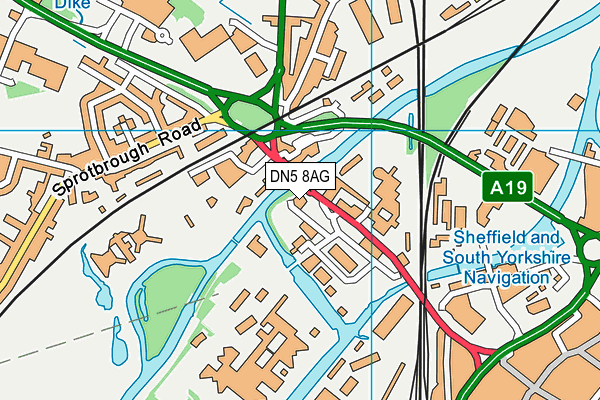 DN5 8AG map - OS VectorMap District (Ordnance Survey) DN5 8AG map - OS VectorMap District (Ordnance Survey)
