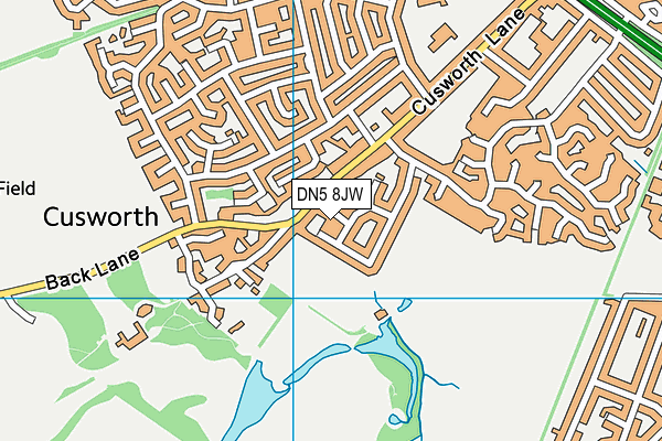 DN5 8JW map - OS VectorMap District (Ordnance Survey) DN5 8JW map - OS VectorMap District (Ordnance Survey)