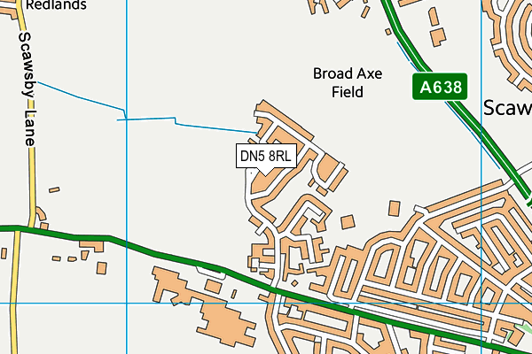 DN5 8RL map - OS VectorMap District (Ordnance Survey) DN5 8RL map - OS VectorMap District (Ordnance Survey)