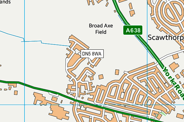 DN5 8WA map - OS VectorMap District (Ordnance Survey) DN5 8WA map - OS VectorMap District (Ordnance Survey)