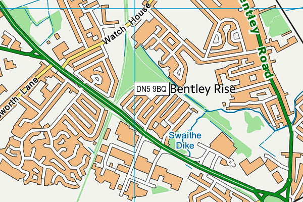 DN5 9BQ map - OS VectorMap District (Ordnance Survey) DN5 9BQ map - OS VectorMap District (Ordnance Survey)