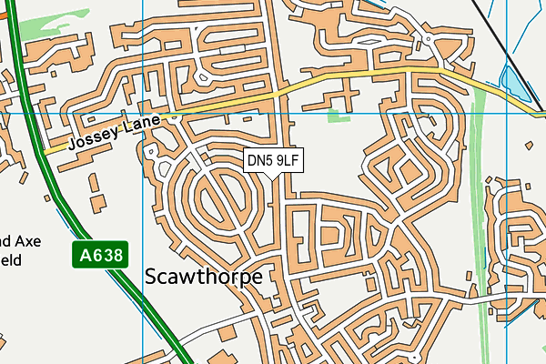 DN5 9LF map - OS VectorMap District (Ordnance Survey) DN5 9LF map - OS VectorMap District (Ordnance Survey)