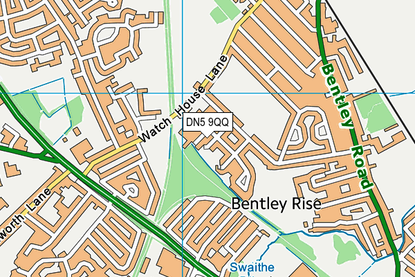 DN5 9QQ map - OS VectorMap District (Ordnance Survey) DN5 9QQ map - OS VectorMap District (Ordnance Survey)