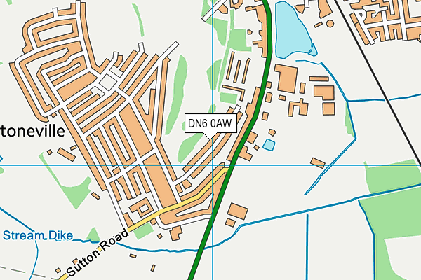 DN6 0AW map - OS VectorMap District (Ordnance Survey) DN6 0AW map - OS VectorMap District (Ordnance Survey)