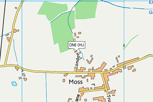 DN6 0HJ map - OS VectorMap District (Ordnance Survey)