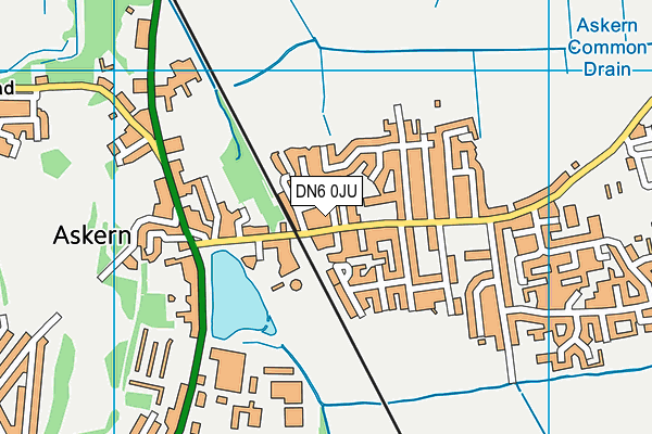 DN6 0JU map - OS VectorMap District (Ordnance Survey) DN6 0JU map - OS VectorMap District (Ordnance Survey)