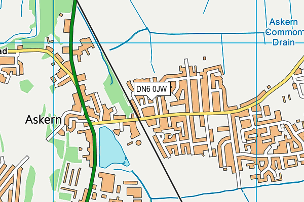 DN6 0JW map - OS VectorMap District (Ordnance Survey) DN6 0JW map - OS VectorMap District (Ordnance Survey)