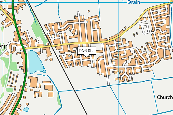 DN6 0LJ map - OS VectorMap District (Ordnance Survey) DN6 0LJ map - OS VectorMap District (Ordnance Survey)