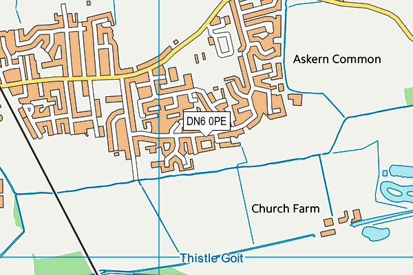 DN6 0PE map - OS VectorMap District (Ordnance Survey) DN6 0PE map - OS VectorMap District (Ordnance Survey)