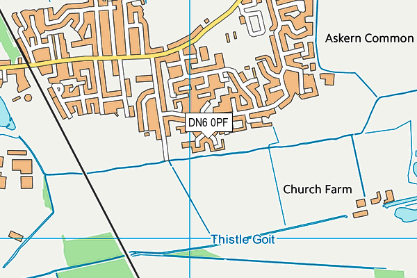DN6 0PF map - OS VectorMap District (Ordnance Survey) DN6 0PF map - OS VectorMap District (Ordnance Survey)