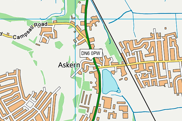 DN6 0PW map - OS VectorMap District (Ordnance Survey) DN6 0PW map - OS VectorMap District (Ordnance Survey)