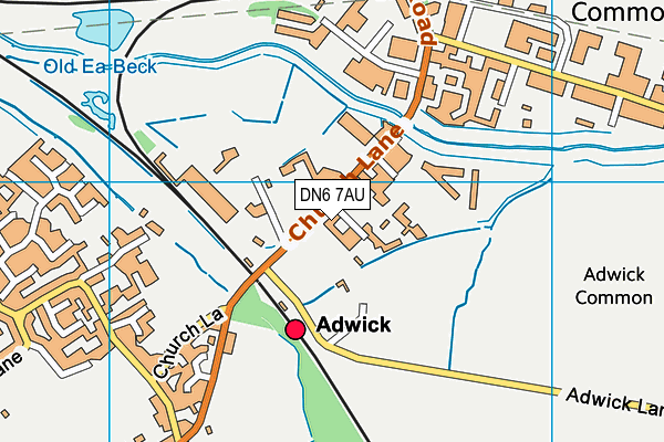 DN6 7AU map - OS VectorMap District (Ordnance Survey)