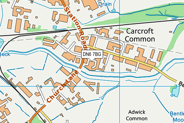 DN6 7BG map - OS VectorMap District (Ordnance Survey) DN6 7BG map - OS VectorMap District (Ordnance Survey)