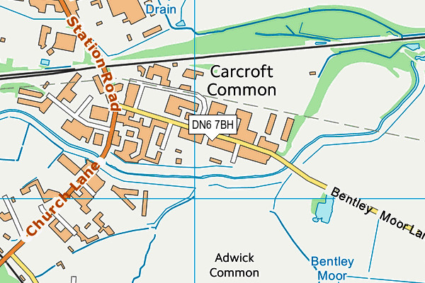 DN6 7BH map - OS VectorMap District (Ordnance Survey) DN6 7BH map - OS VectorMap District (Ordnance Survey)